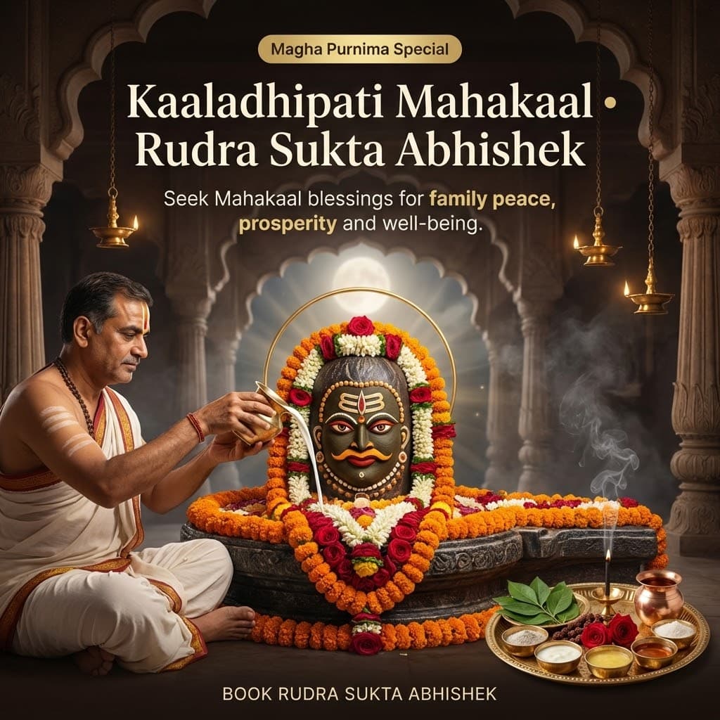 Kaaladhipati Mahakaal: Magha Purnima Rudra Sukta Abhishek for Protection, Peace, Progress